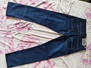 Men Blue Jeans Slim Ankle Fit Skinny Size 32