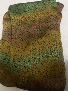 Green Patterned Scarf