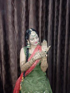 Green Embroidered punjabi suit