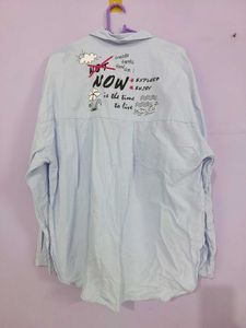 Max Oversized Sky Blue Shirt