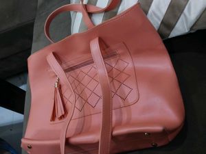 Women Peach Hand Bag