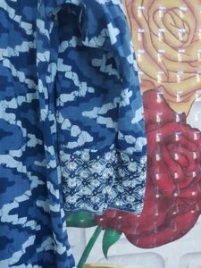 Stylish Blue Printed Kurta