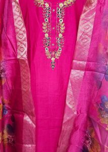 Stitched Kurta Set With Digital Dupatta