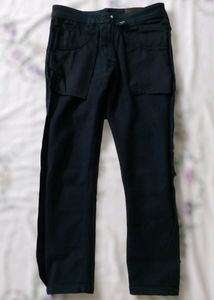 Kerebu Black Denim Slim Fit Jeans (Men)