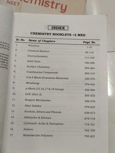 Chemistry NEET Books - Grades 11 &amp; 12