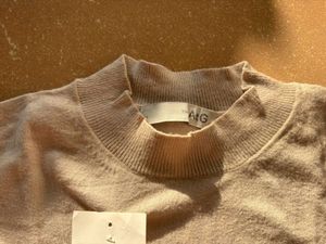 Beige Knit Cardigan Sweater