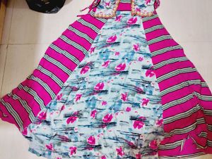 Indo-Western One Piece Frock Gown – Size 36