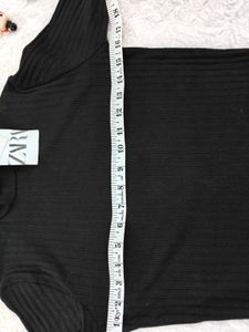 Zara Black Turtleneck Long Sleeve Top