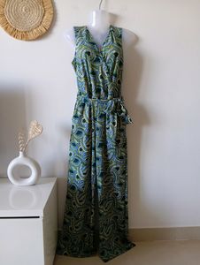 NY Collection Elegant Printed Jumpsuit