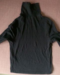 Black Turtleneck Top