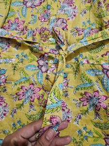 Yellow Floral Yousta Dress - Size L