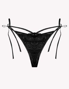 Esotiq Lace Thong with Tie Details