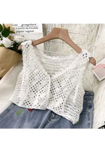 Crochet Knit Vest Top