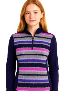 Crocodile Striped Knit Sweater | Bust 32