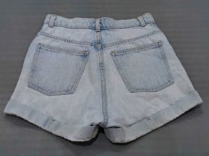 Denim High-Waisted Shorts