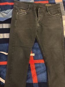 Dark Gray Denim Jeans