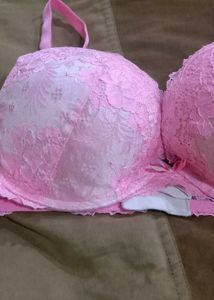 Pink Lace Bra