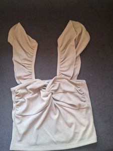 front twist ribbed top