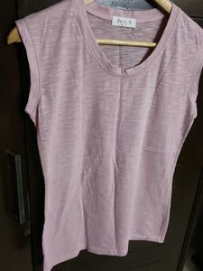 Women Pink Sleeveless Tank Top