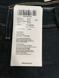 Brand New Sealed Tag Wrangler Jeans For Sale