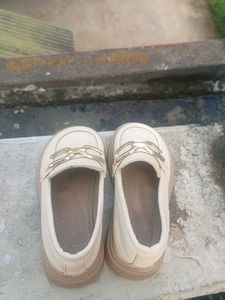 Stylish Cream Loafers