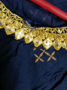Elegant Blue &amp; Gold Kurta(slight damage)