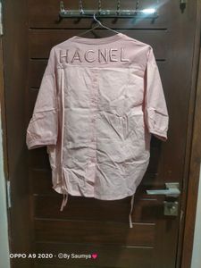 Pink Top With Back Design