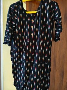 Red &amp; White Print Kurti