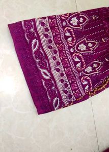 Pakistani Purple Floral Print Salwar Kameez Set