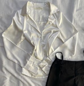 Fitted Satin Shirt
