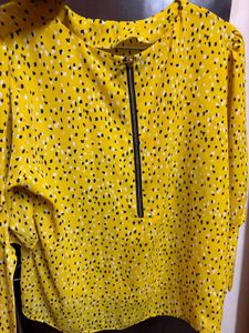 Polka Dot Yellow Top