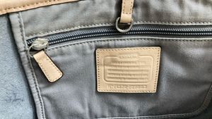 coach park metro baby blue tote purse