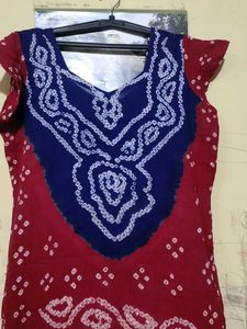 Red &amp; Blue Print suit set