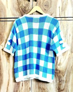 Blue Designer Sweater Size-38