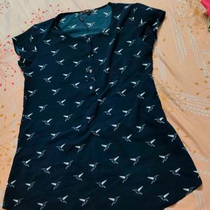 Hummingbird Print Top