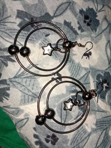 Hoop Star Earrings