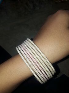 White Colour Beat Bangle Purchase The Product Now