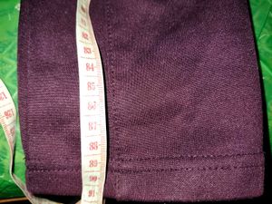 Stretchable Waist Burgundy Pants