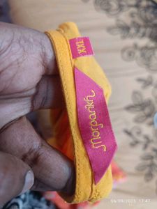 XXL size Elegant Orange &amp; Yellow Kurta