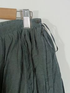Black Printed Casual Skirt (Women)