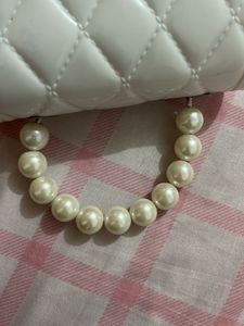 Pearl Handle Quilted Bag