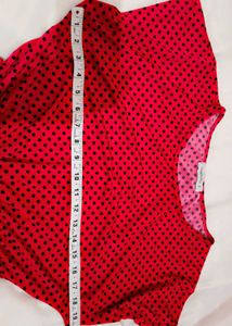 Red &amp; Black Fit &amp; Flare Dress