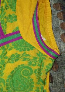 Yellow &amp; Green Kurta