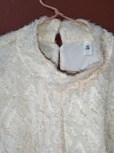 Elegant Textured High-Neck Top. Doesn&#39;t Fit Me Now