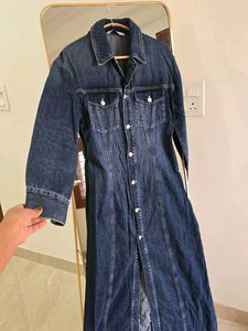ZARA TRF Long Denim Dress