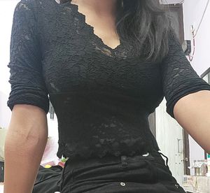 Black Lace Top