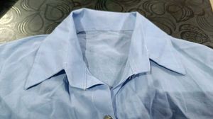 Light Blue Button-Down Top