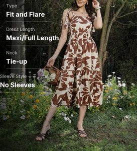 Floral Print Tie Strap Sundress