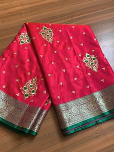 A Beautiful New Saree With Unstitched Blouse