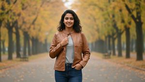 Stylish Brown Leather Jacket
